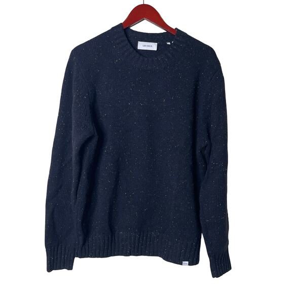 Les Deux Other - LES DEUX Gary Fleck Wool Roundneck Dark Grey Sz L